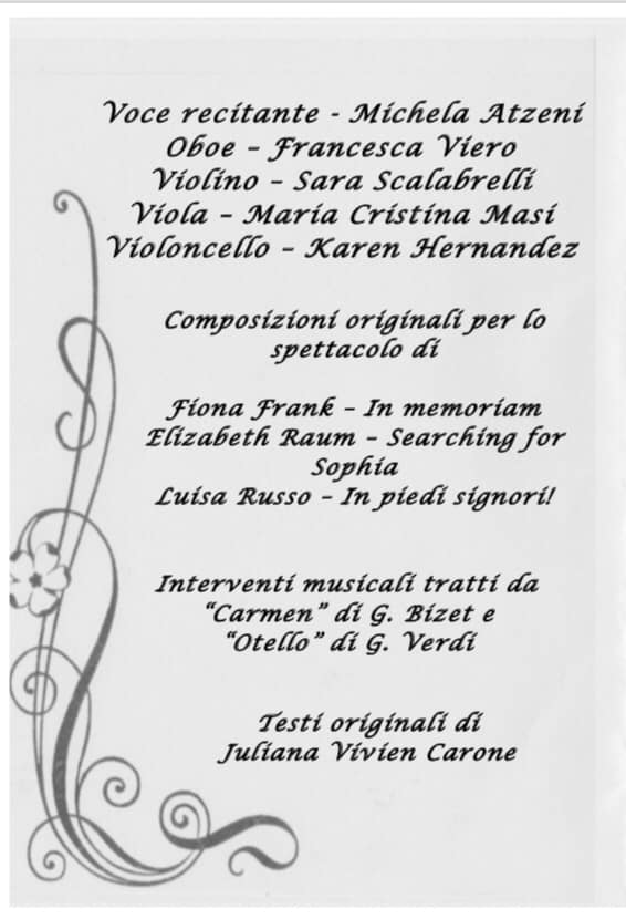 Sinnai Programme Concert 2019 July 23rd Inside